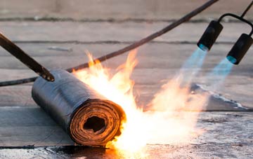 Penstrowed asphalt flat roofing repairs